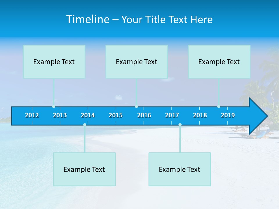 Clear Coast Caribbean PowerPoint Template