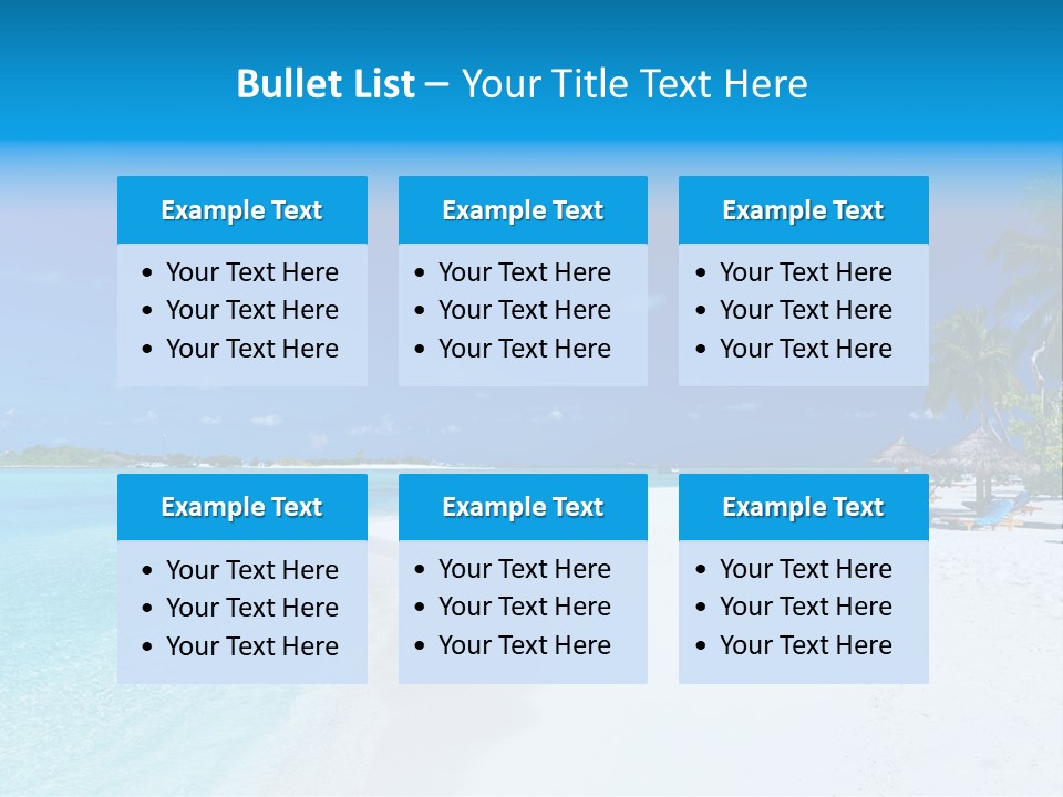 Clear Coast Caribbean PowerPoint Template