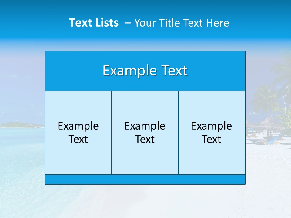 Clear Coast Caribbean PowerPoint Template