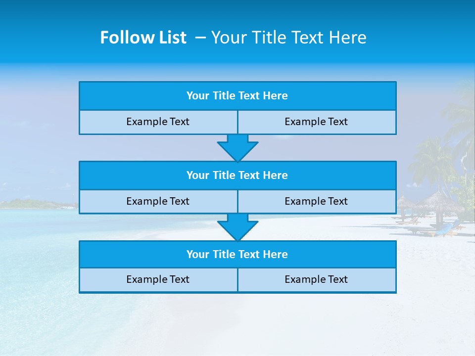 Clear Coast Caribbean PowerPoint Template