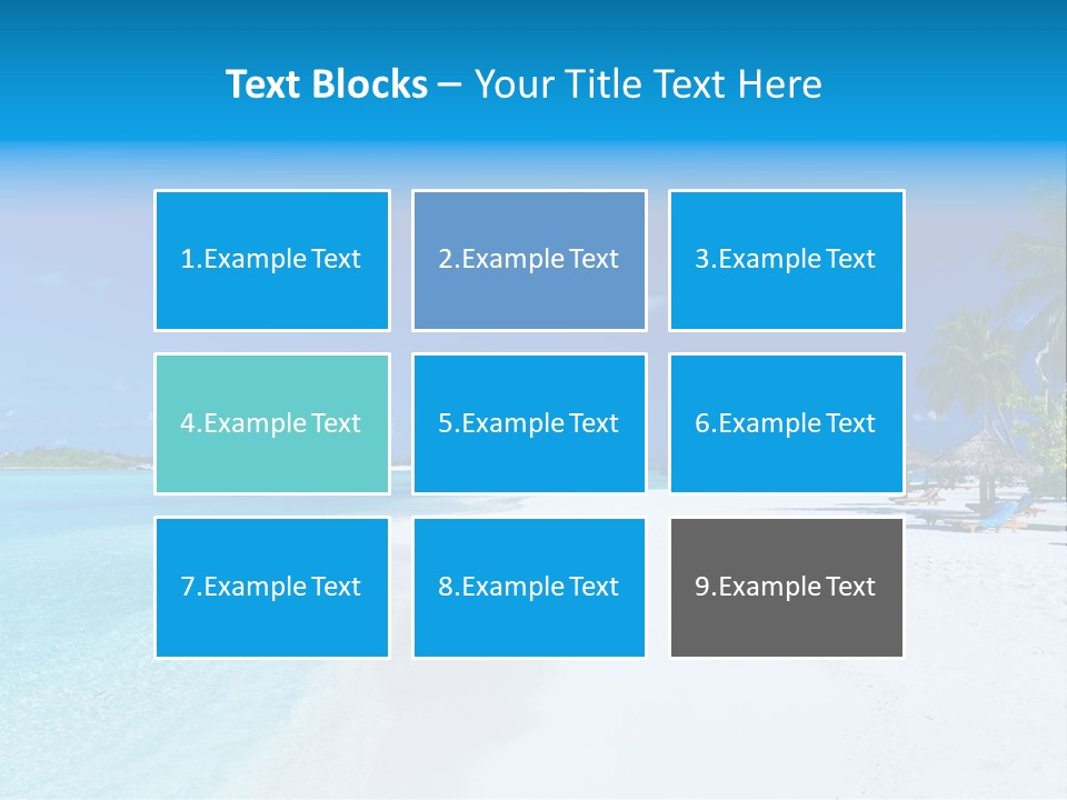 Clear Coast Caribbean PowerPoint Template