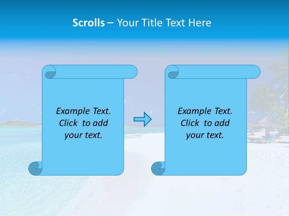 Clear Coast Caribbean PowerPoint Template