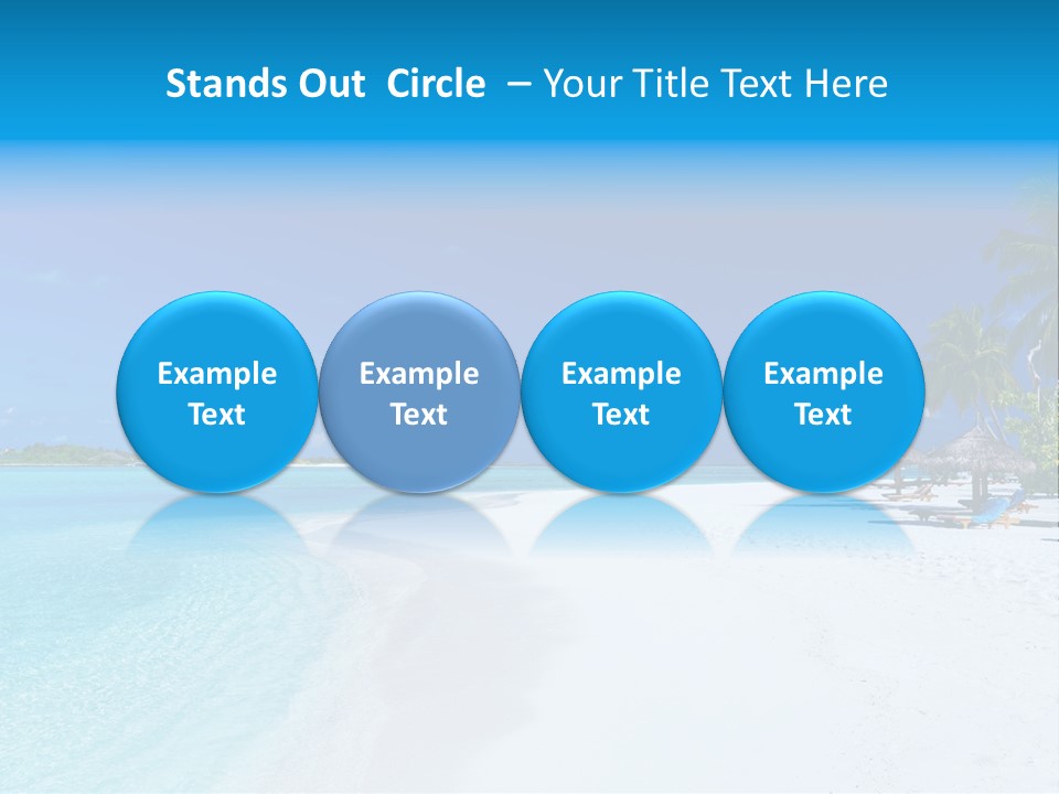 Clear Coast Caribbean PowerPoint Template