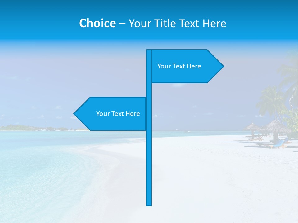 Clear Coast Caribbean PowerPoint Template