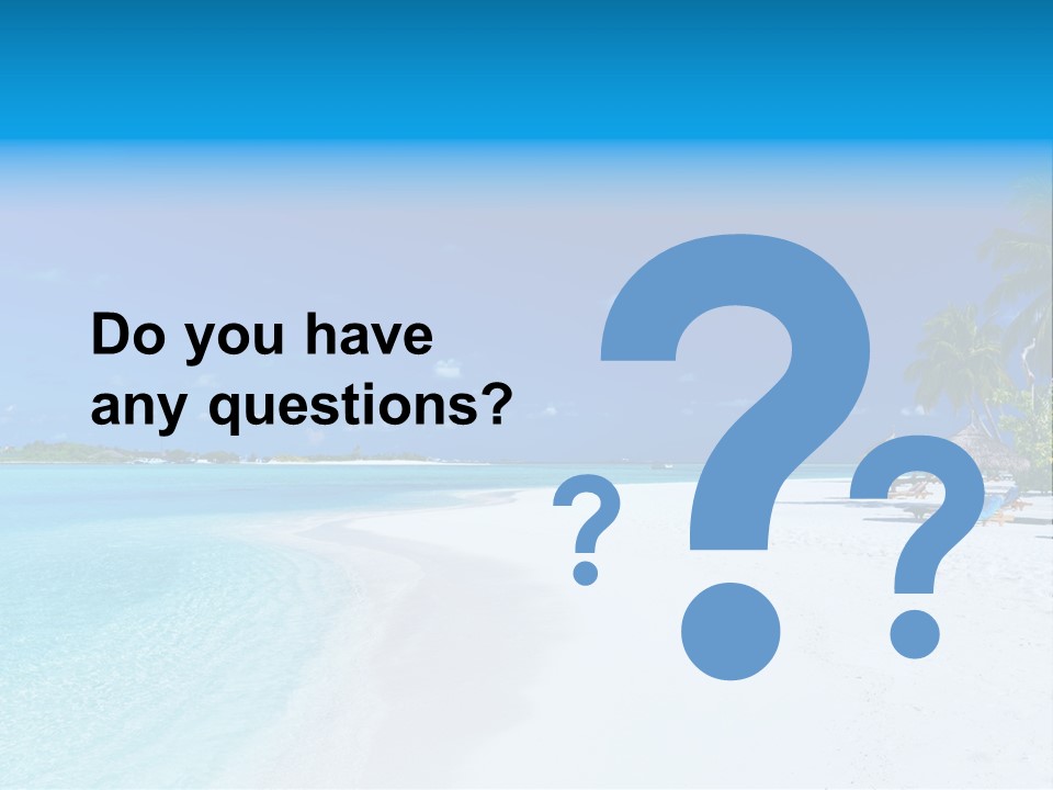 Clear Coast Caribbean PowerPoint Template