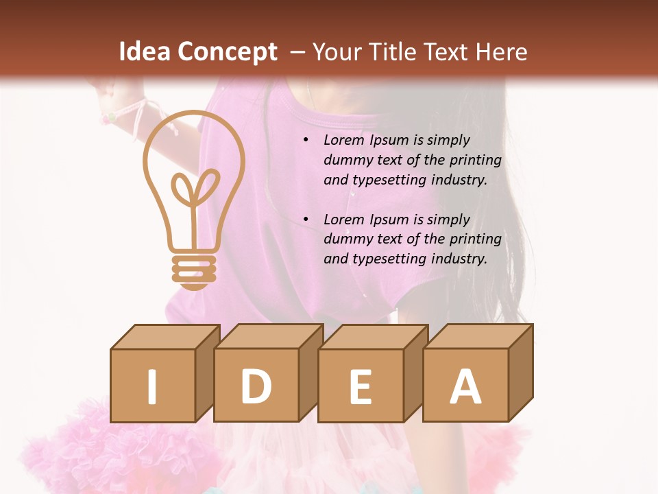 Little Child Cute PowerPoint Template