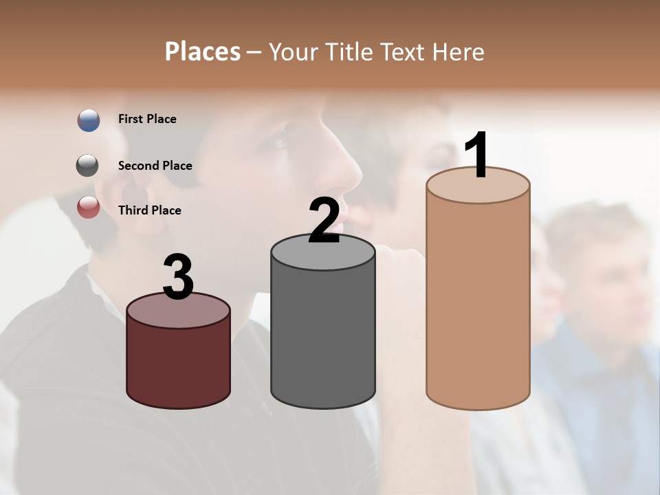 Girls Teenage Portrait PowerPoint Template