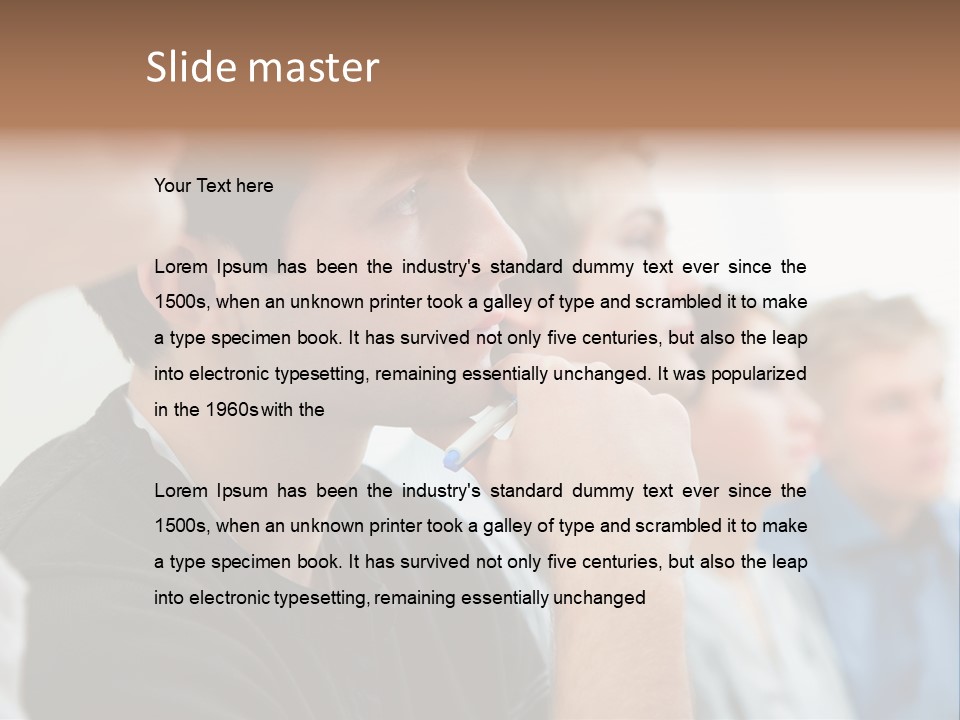 Girls Teenage Portrait PowerPoint Template