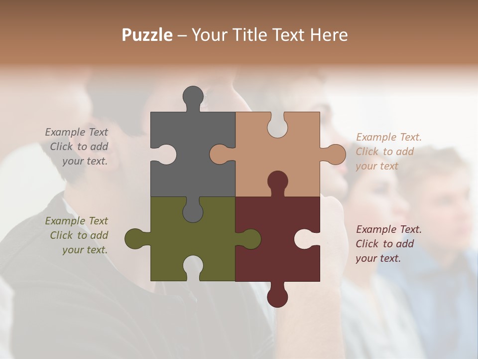 Girls Teenage Portrait PowerPoint Template