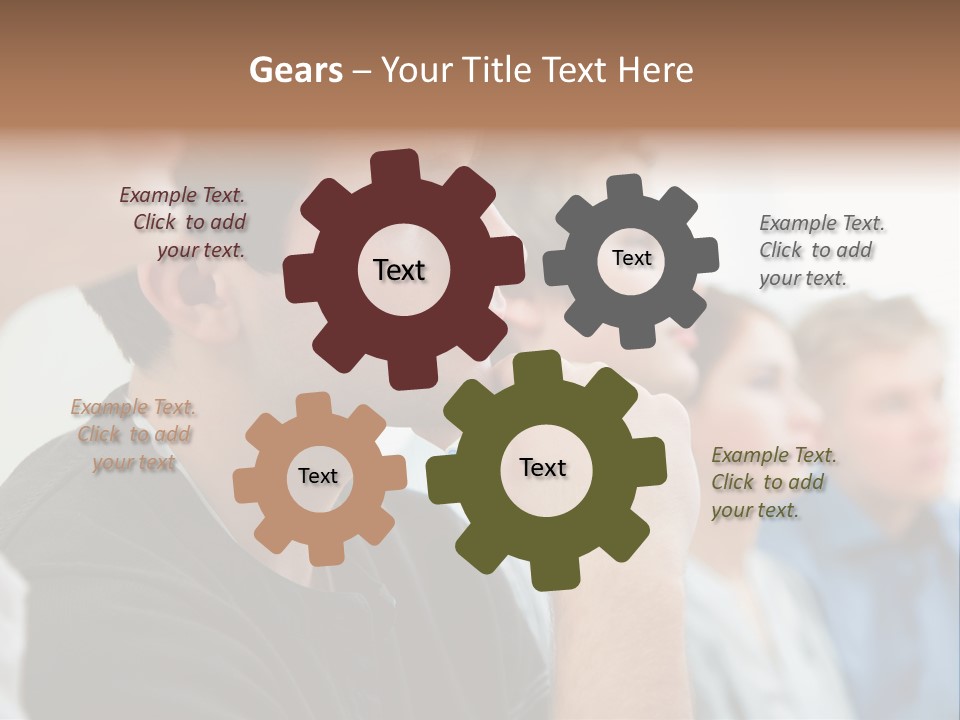 Girls Teenage Portrait PowerPoint Template