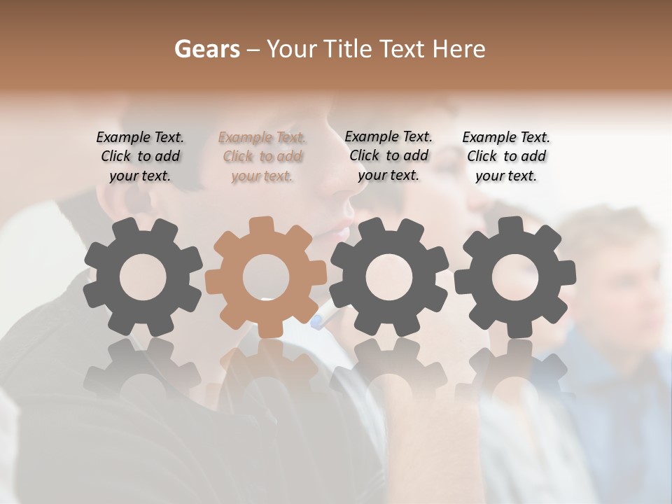 Girls Teenage Portrait PowerPoint Template