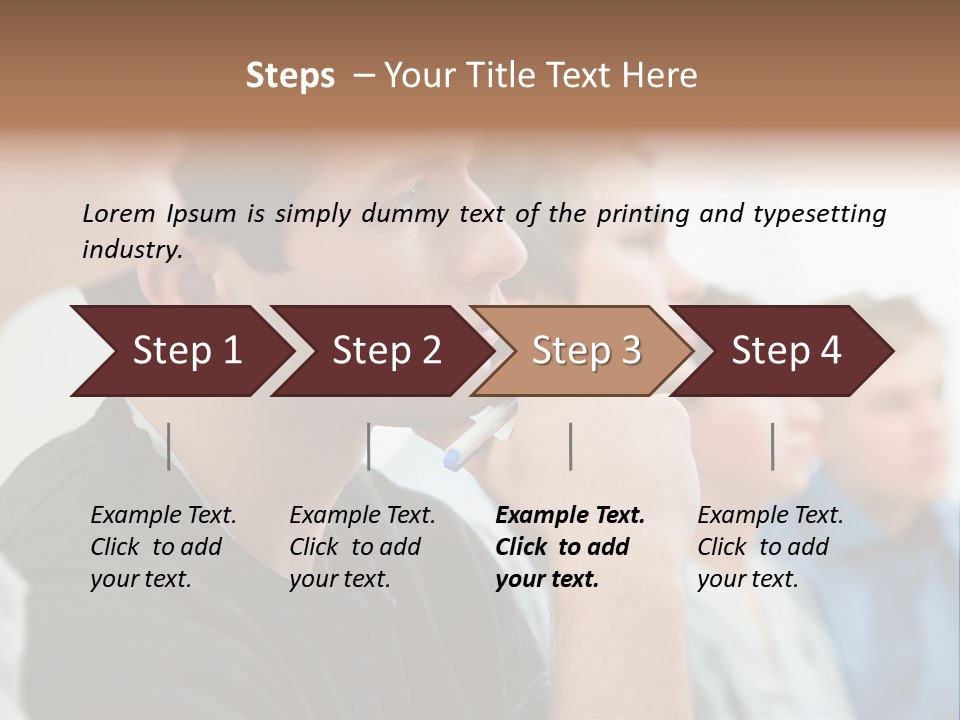 Girls Teenage Portrait PowerPoint Template