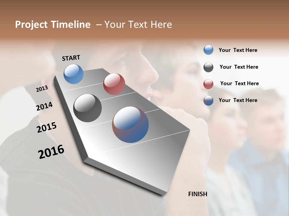 Girls Teenage Portrait PowerPoint Template