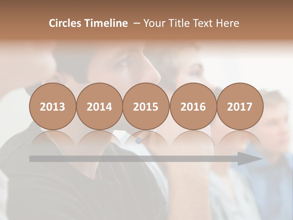 Girls Teenage Portrait PowerPoint Template