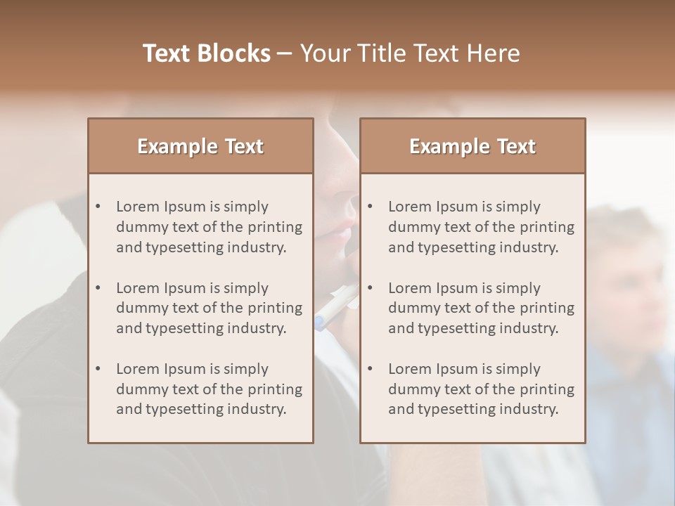 Girls Teenage Portrait PowerPoint Template