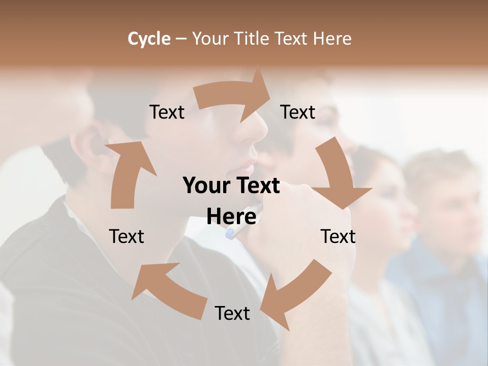 Girls Teenage Portrait PowerPoint Template