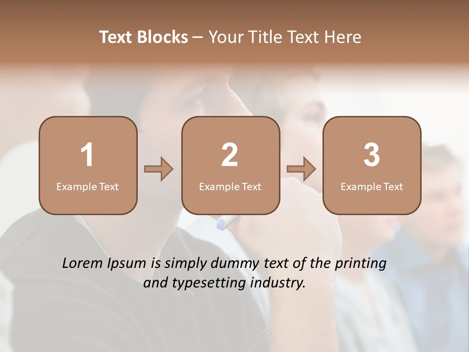 Girls Teenage Portrait PowerPoint Template