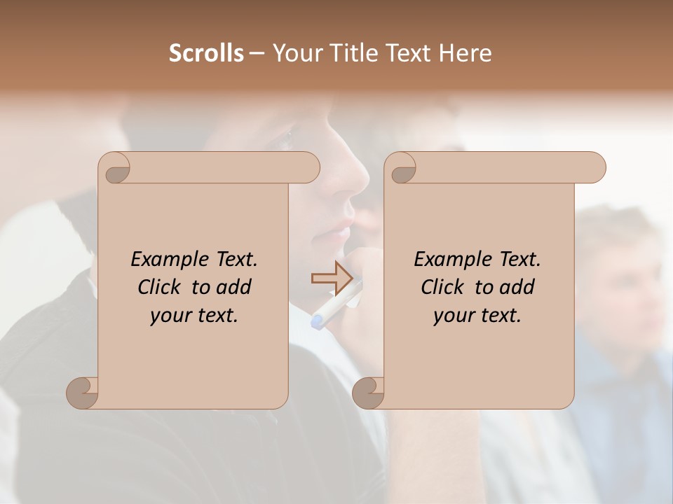 Girls Teenage Portrait PowerPoint Template