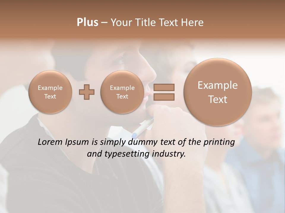 Girls Teenage Portrait PowerPoint Template