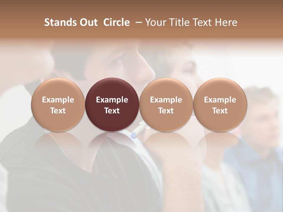 Girls Teenage Portrait PowerPoint Template