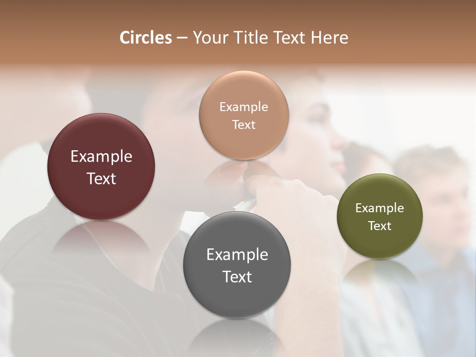 Girls Teenage Portrait PowerPoint Template