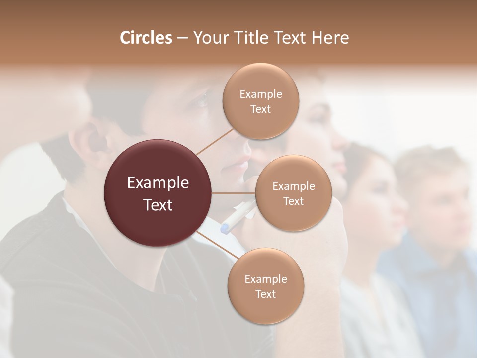 Girls Teenage Portrait PowerPoint Template