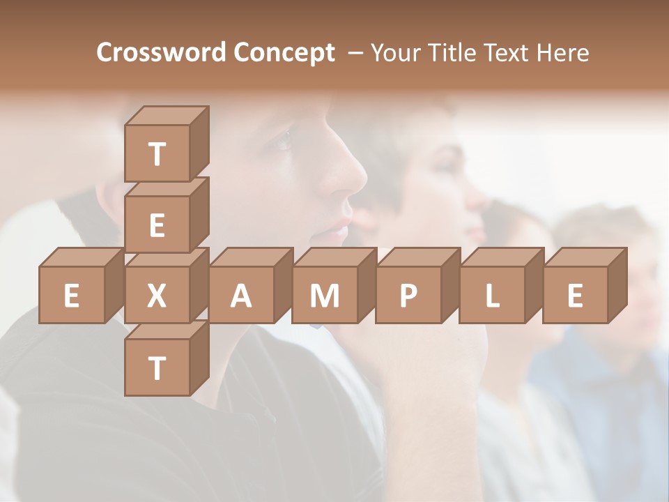 Girls Teenage Portrait PowerPoint Template