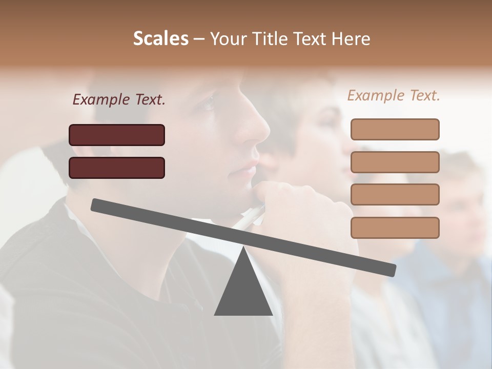 Girls Teenage Portrait PowerPoint Template