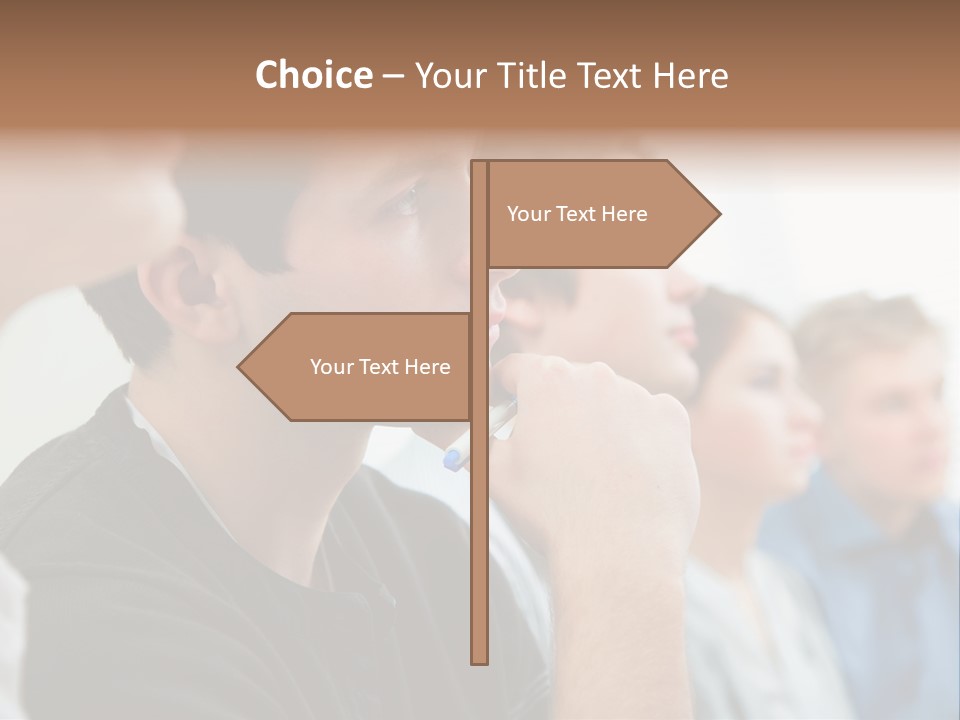 Girls Teenage Portrait PowerPoint Template