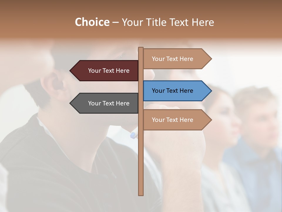 Girls Teenage Portrait PowerPoint Template