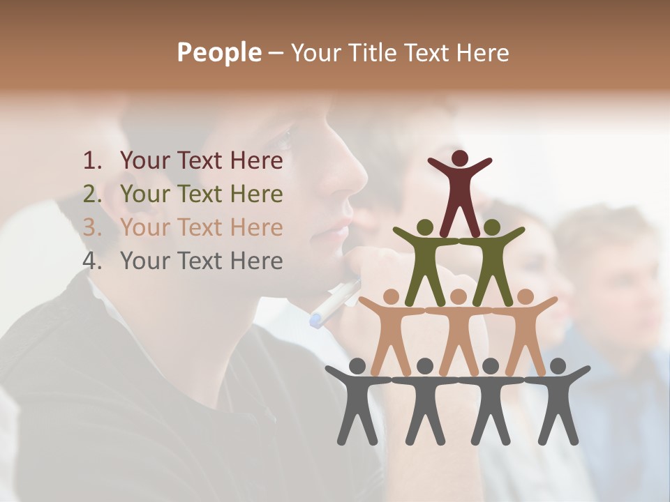 Girls Teenage Portrait PowerPoint Template