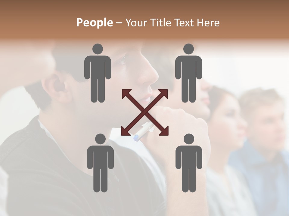 Girls Teenage Portrait PowerPoint Template