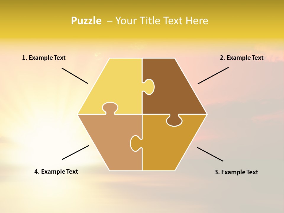 Water Sun Horizontal PowerPoint Template