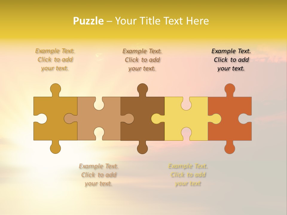 Water Sun Horizontal PowerPoint Template