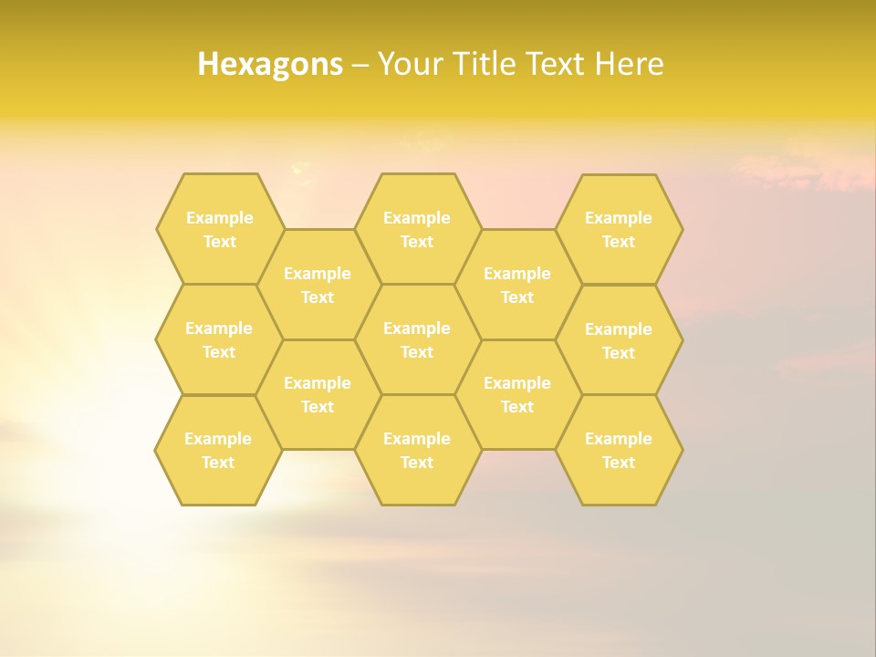 Water Sun Horizontal PowerPoint Template