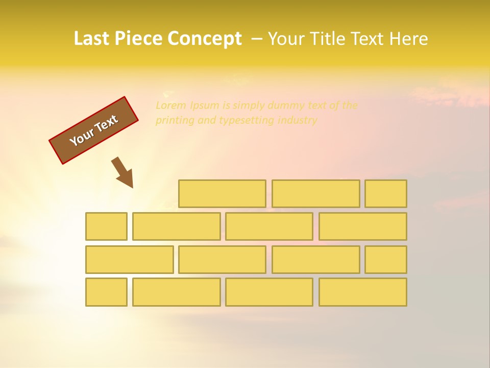 Water Sun Horizontal PowerPoint Template