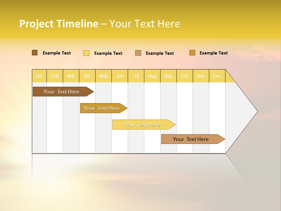 Water Sun Horizontal PowerPoint Template