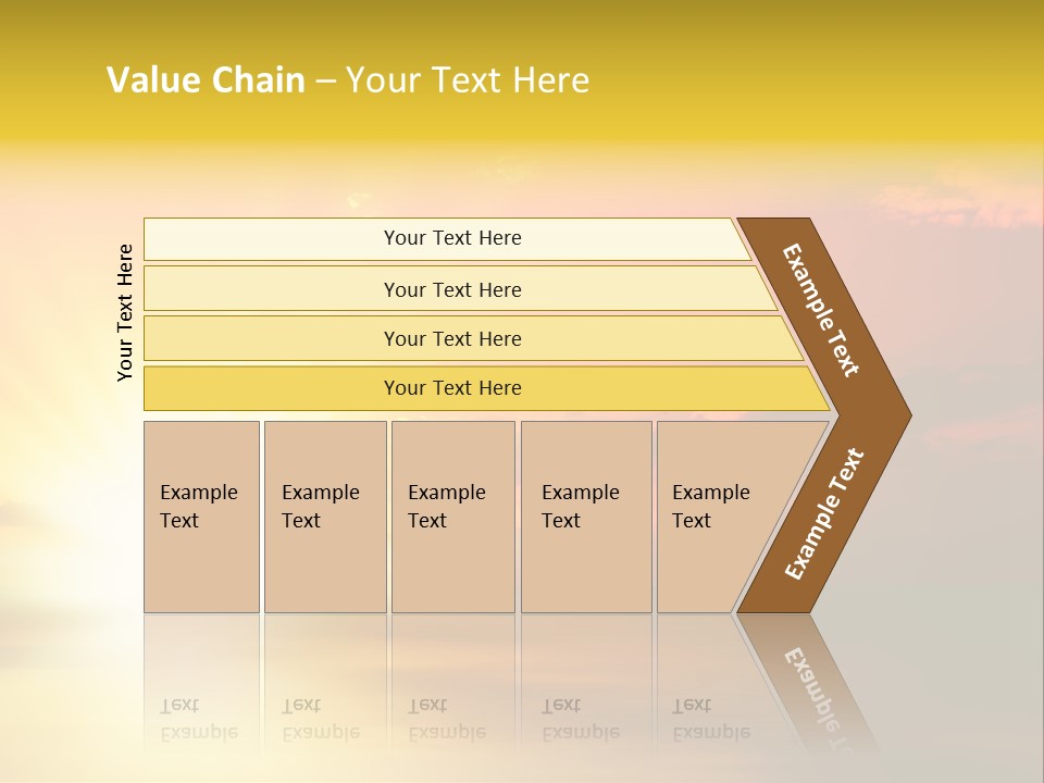Water Sun Horizontal PowerPoint Template