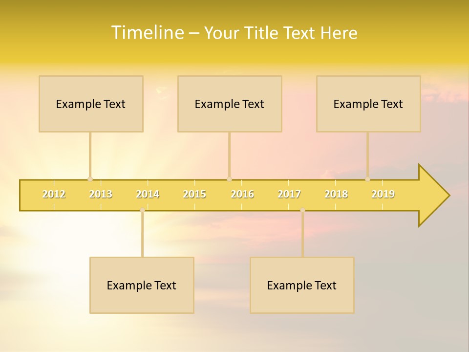 Water Sun Horizontal PowerPoint Template