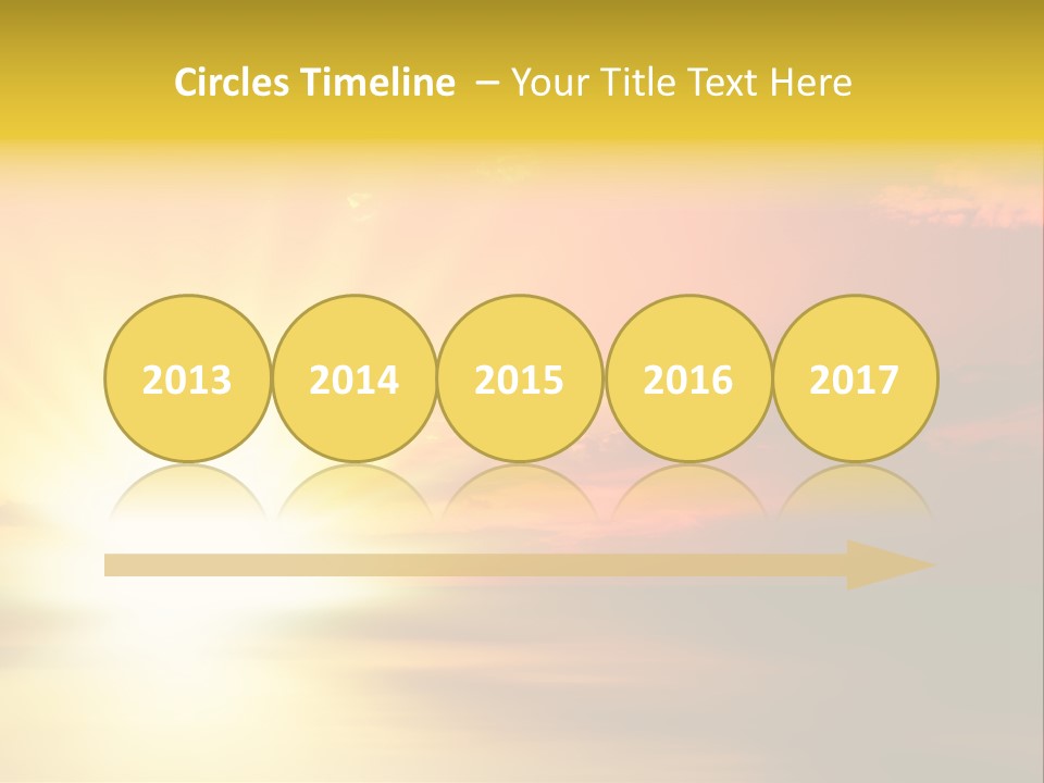 Water Sun Horizontal PowerPoint Template