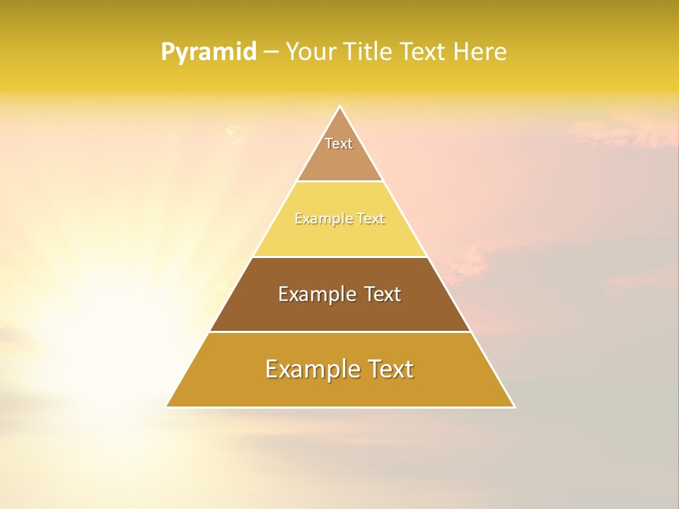 Water Sun Horizontal PowerPoint Template