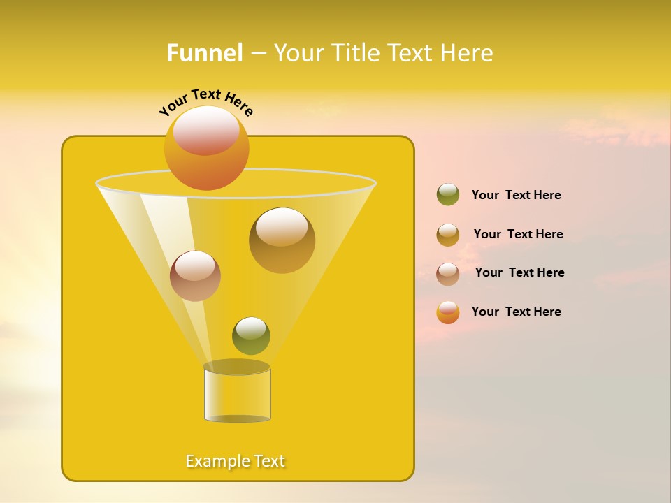 Water Sun Horizontal PowerPoint Template