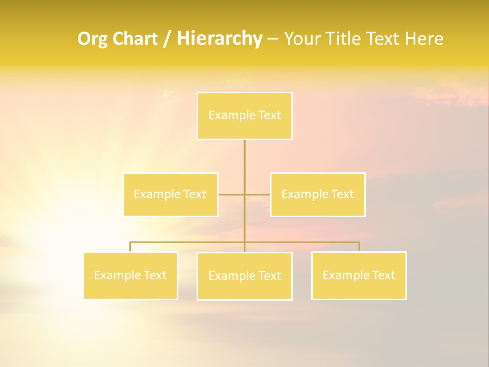 Water Sun Horizontal PowerPoint Template