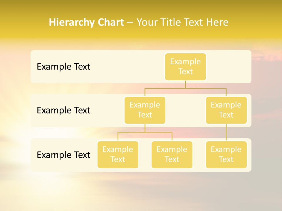 Water Sun Horizontal PowerPoint Template