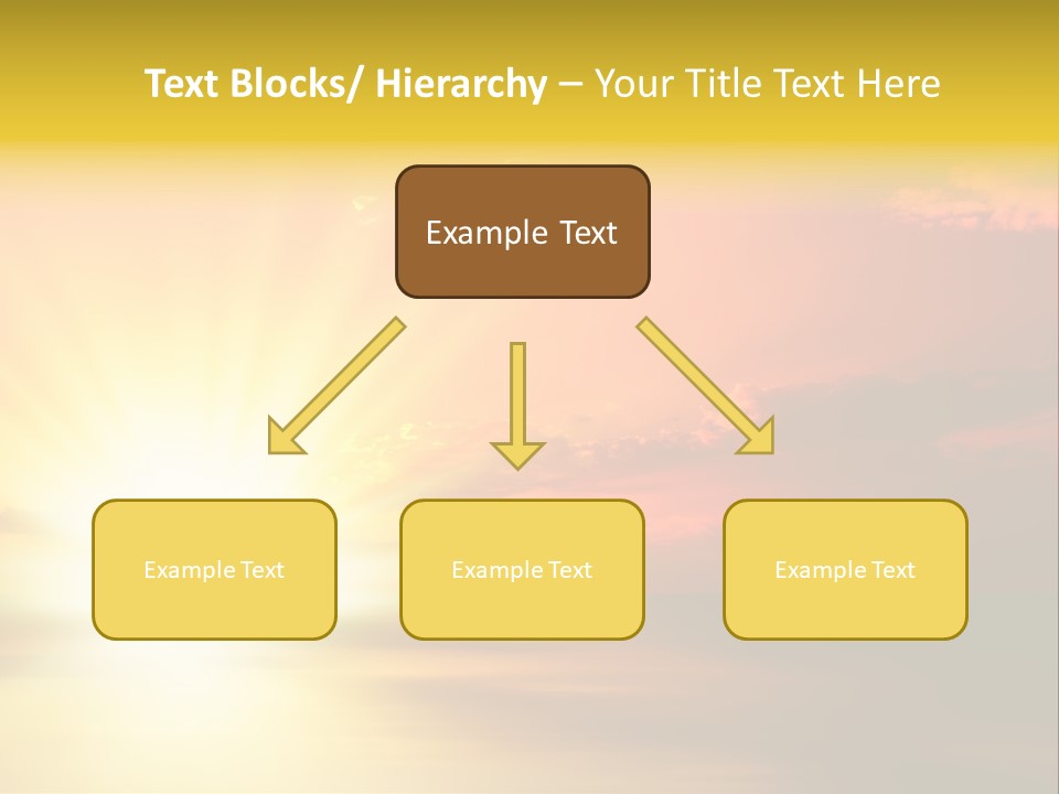 Water Sun Horizontal PowerPoint Template