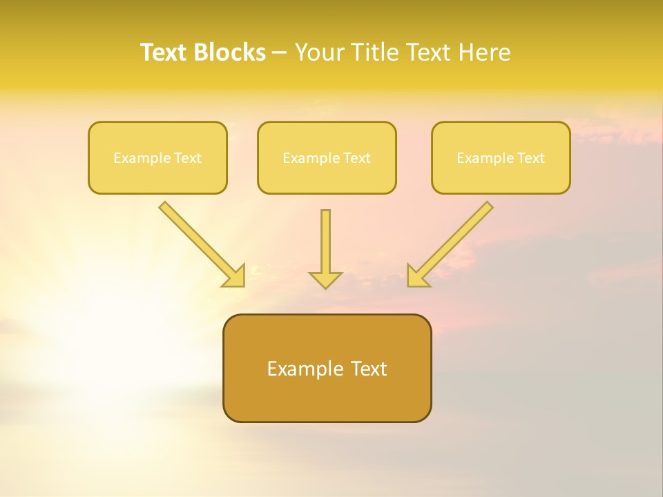 Water Sun Horizontal PowerPoint Template