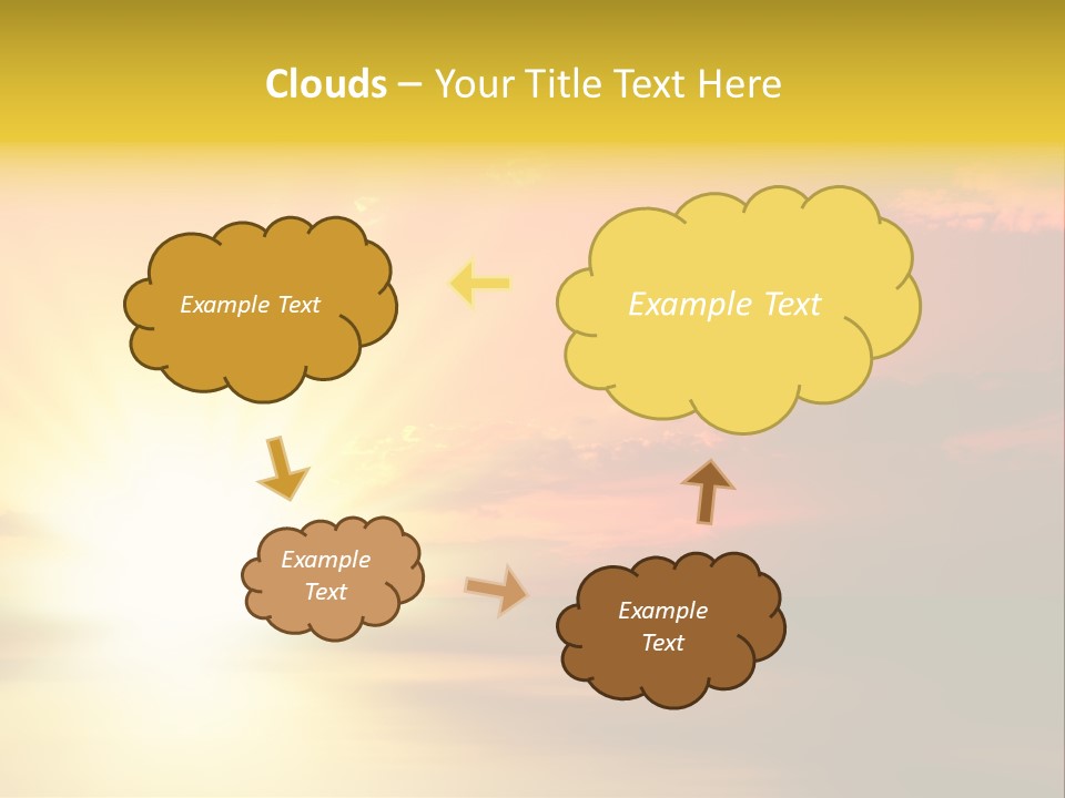 Water Sun Horizontal PowerPoint Template