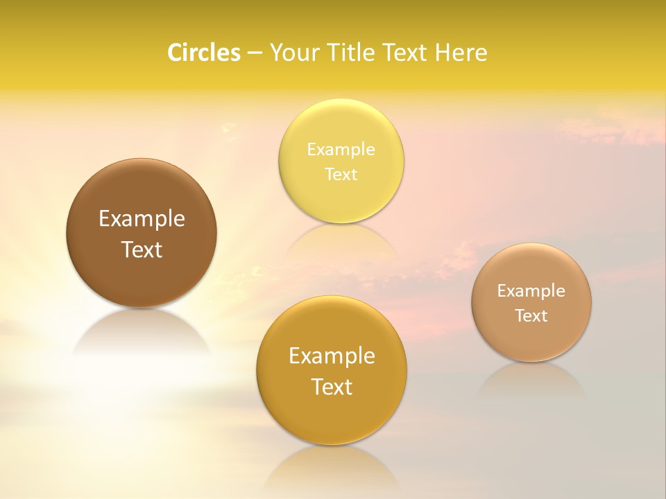 Water Sun Horizontal PowerPoint Template