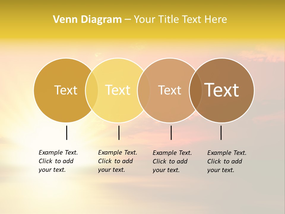 Water Sun Horizontal PowerPoint Template