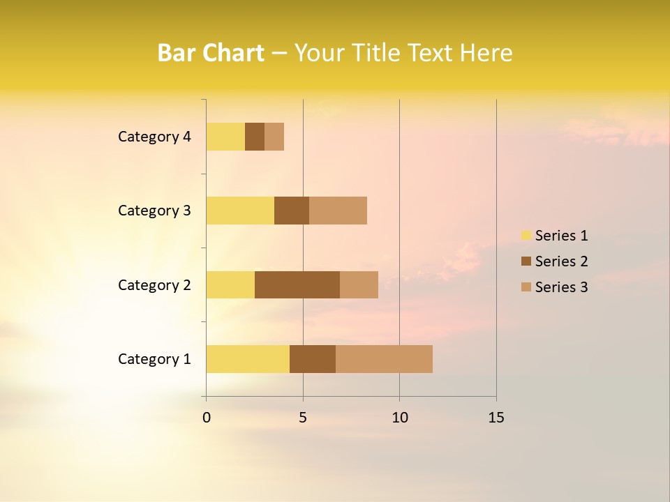 Water Sun Horizontal PowerPoint Template